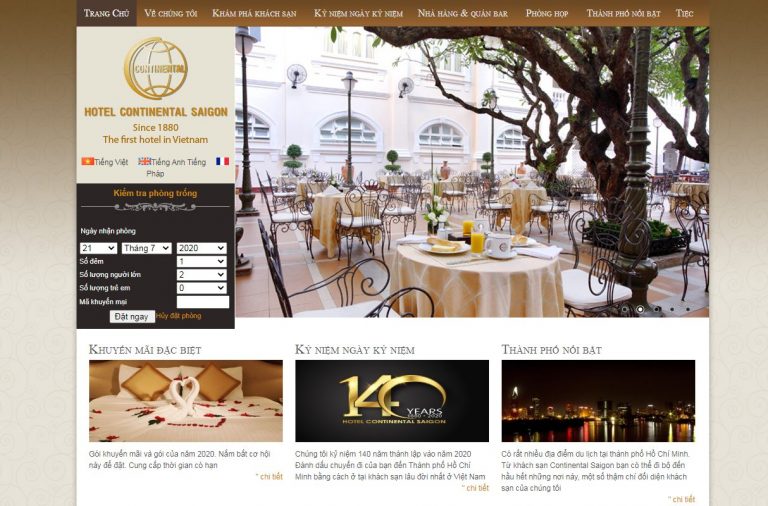 thiết kế website khách sạn tại quảng ngãi