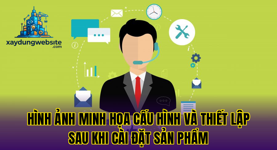 hình ảnh minh họa cấu hình và thiết lập sau khi cài đặt sản phẩm