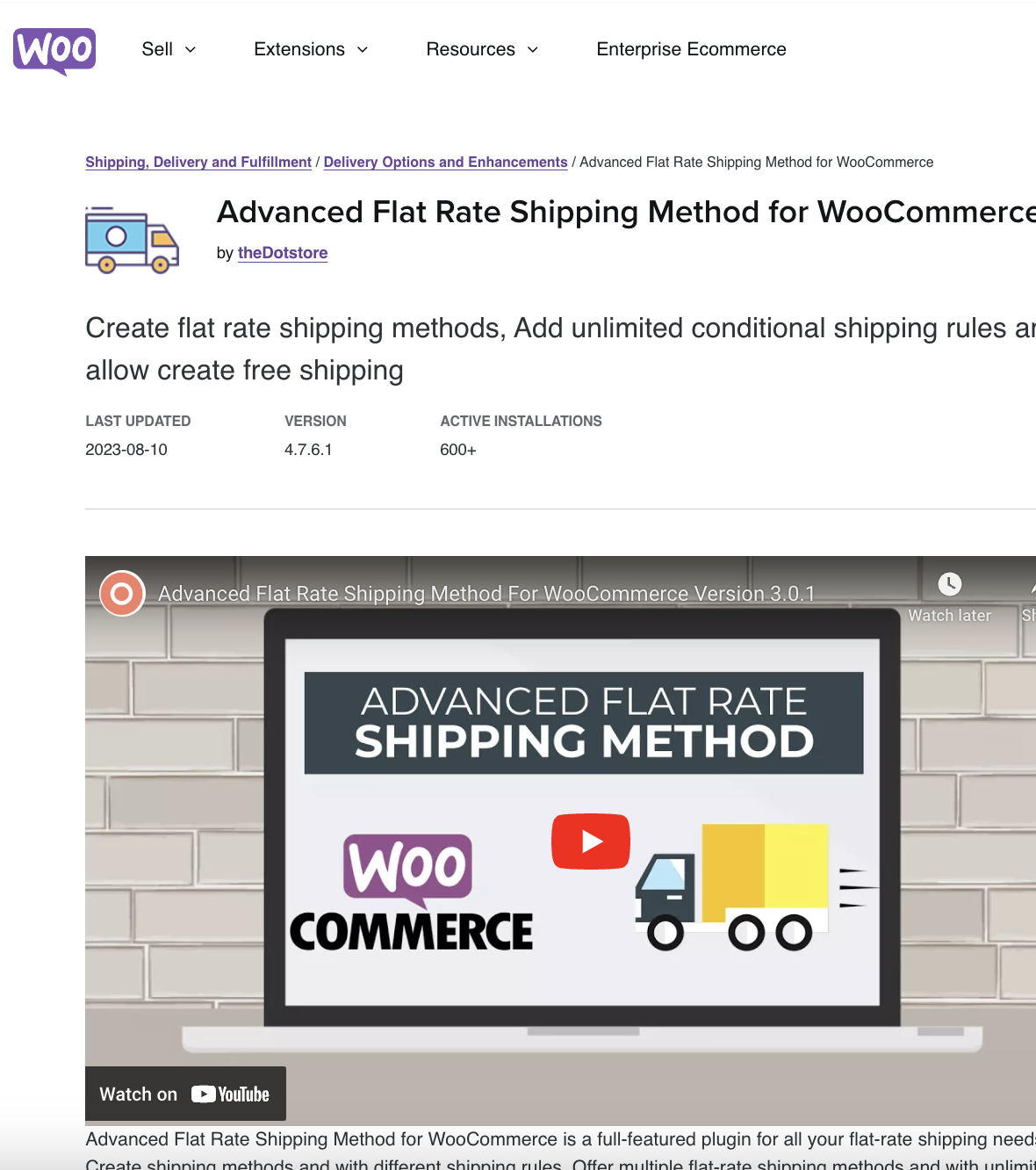 Advanced Flat Rate Shipping Method For Woocommerce