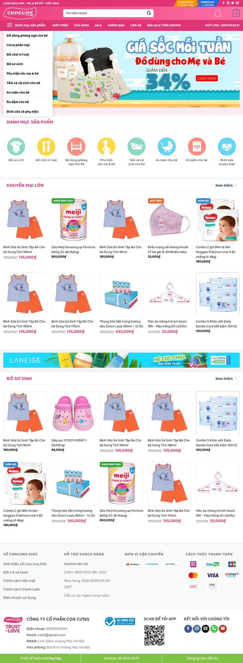 Bách Hóa 04 Đồ Trẻ Em Mẹ Và Bé Giống Con Cưng