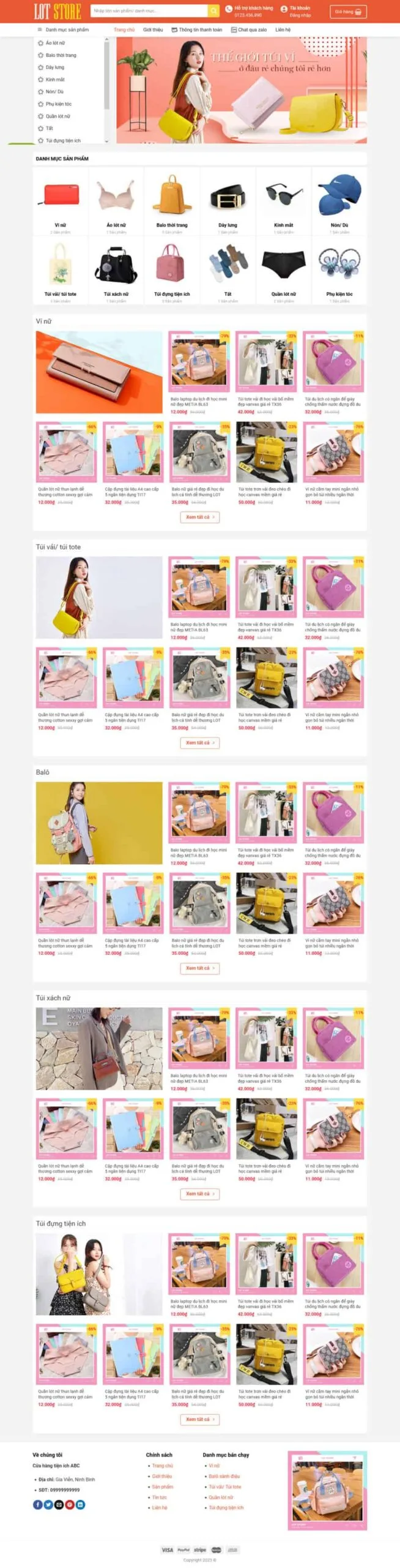 Bán Ba Lô Túi Xách Đẹp