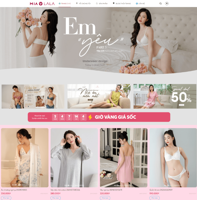 Bán Đồ Thời Trang Váy Ngủ Đồ Lót