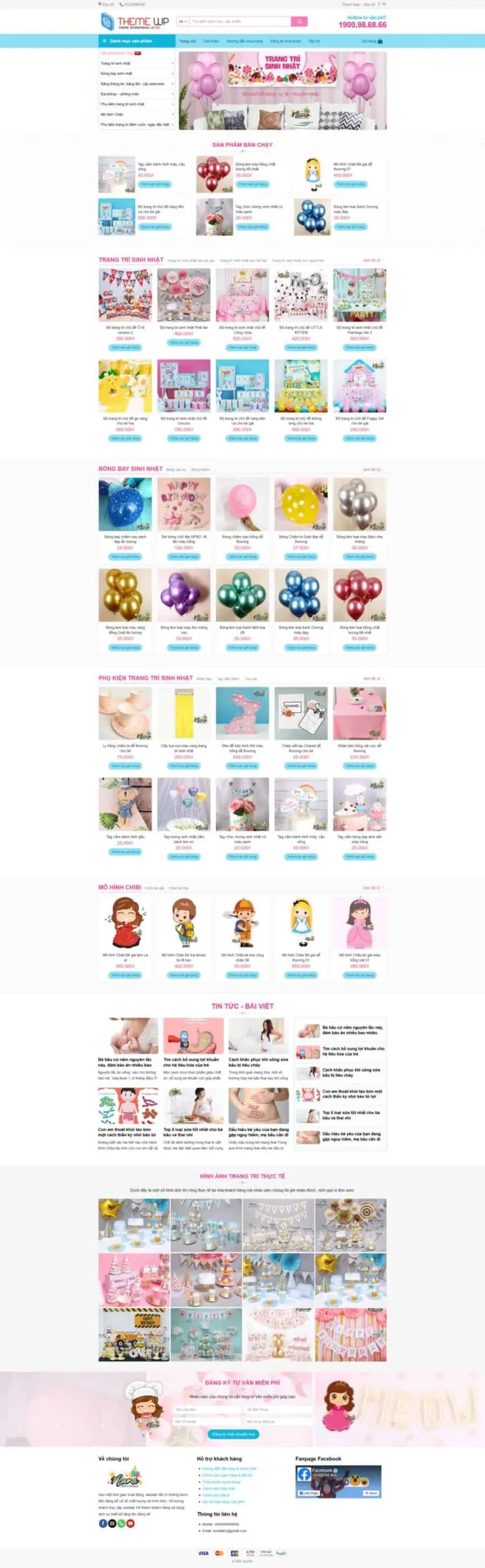 Bán Đồ Trang Trí Tiệc