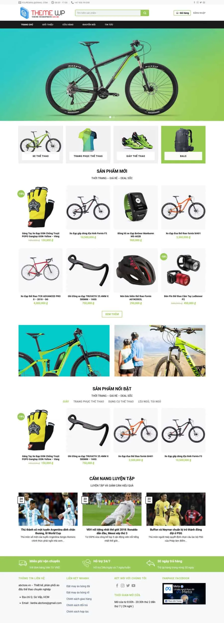 Bán Dụng Cụ Thể Thao