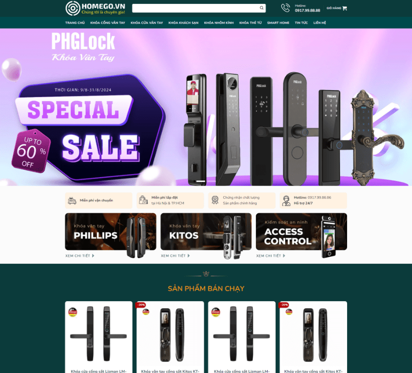 Bán Khóa Cửa Vân Tay