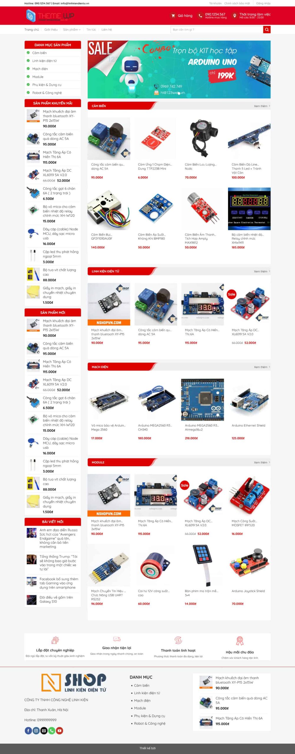 Bán Linh Kiện Điện Tử Elektron 4 Giá Rẻ Responsive Tối Ưu Tốc Độ