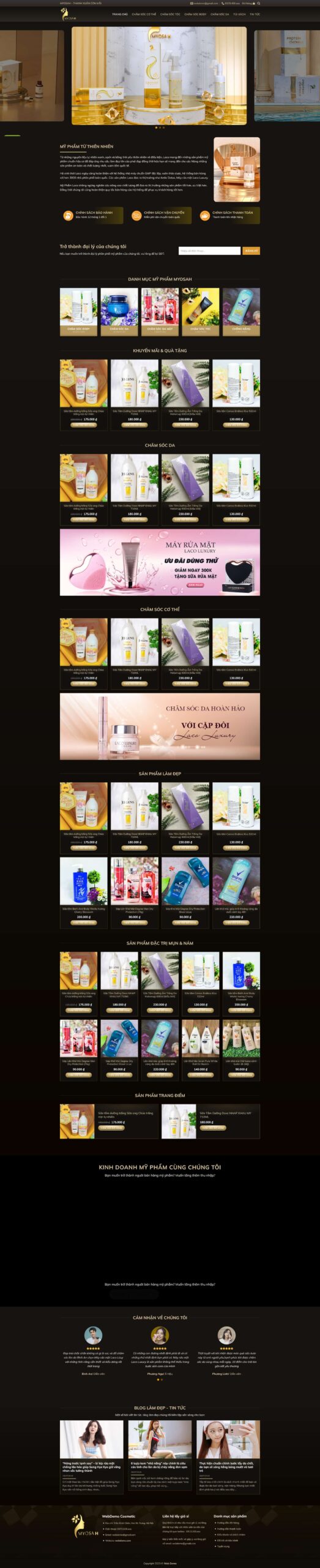 Bán Mỹ Phẩm Beautee 15 Giá Rẻ Responsive Tối Ưu Tốc Độ