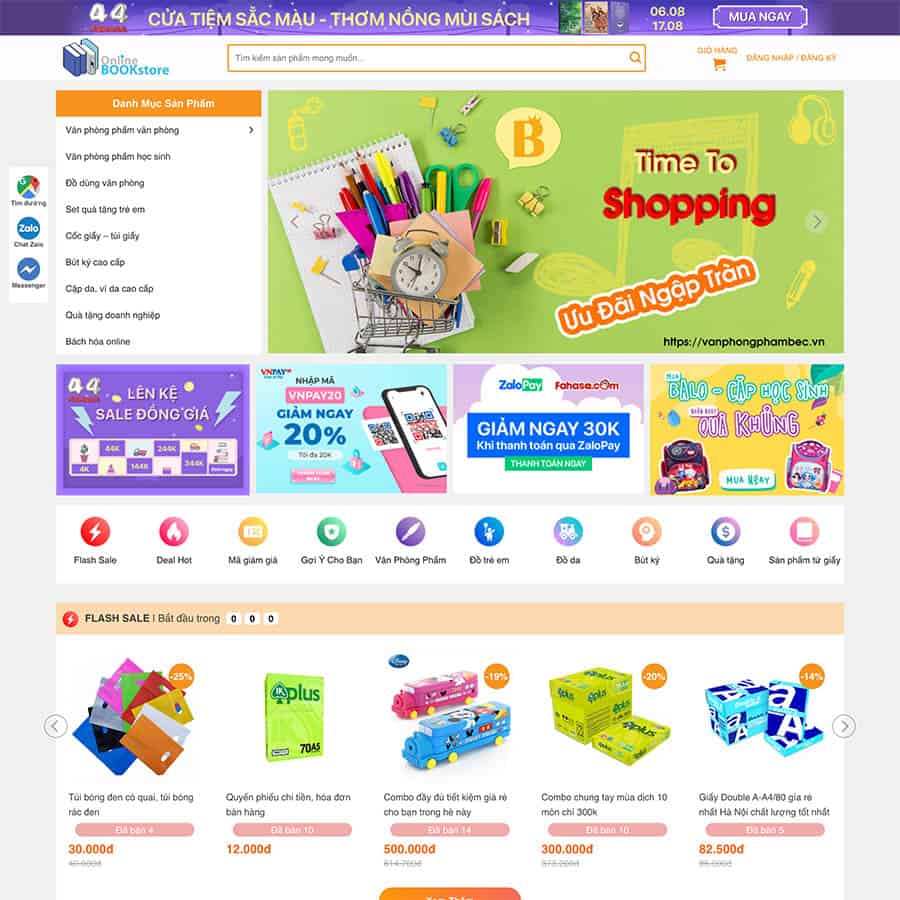 Bán Sách Văn Phòng Phẩm 02