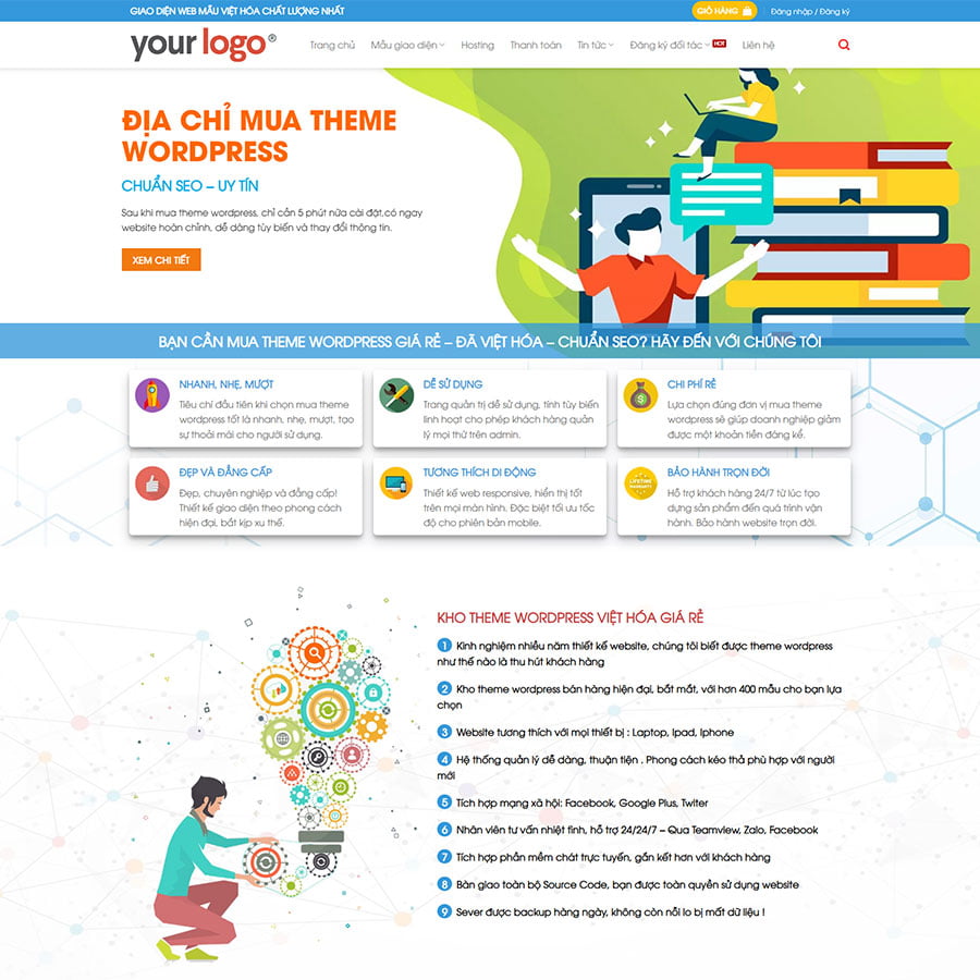 Bán Theme Thiết Kế Website 2