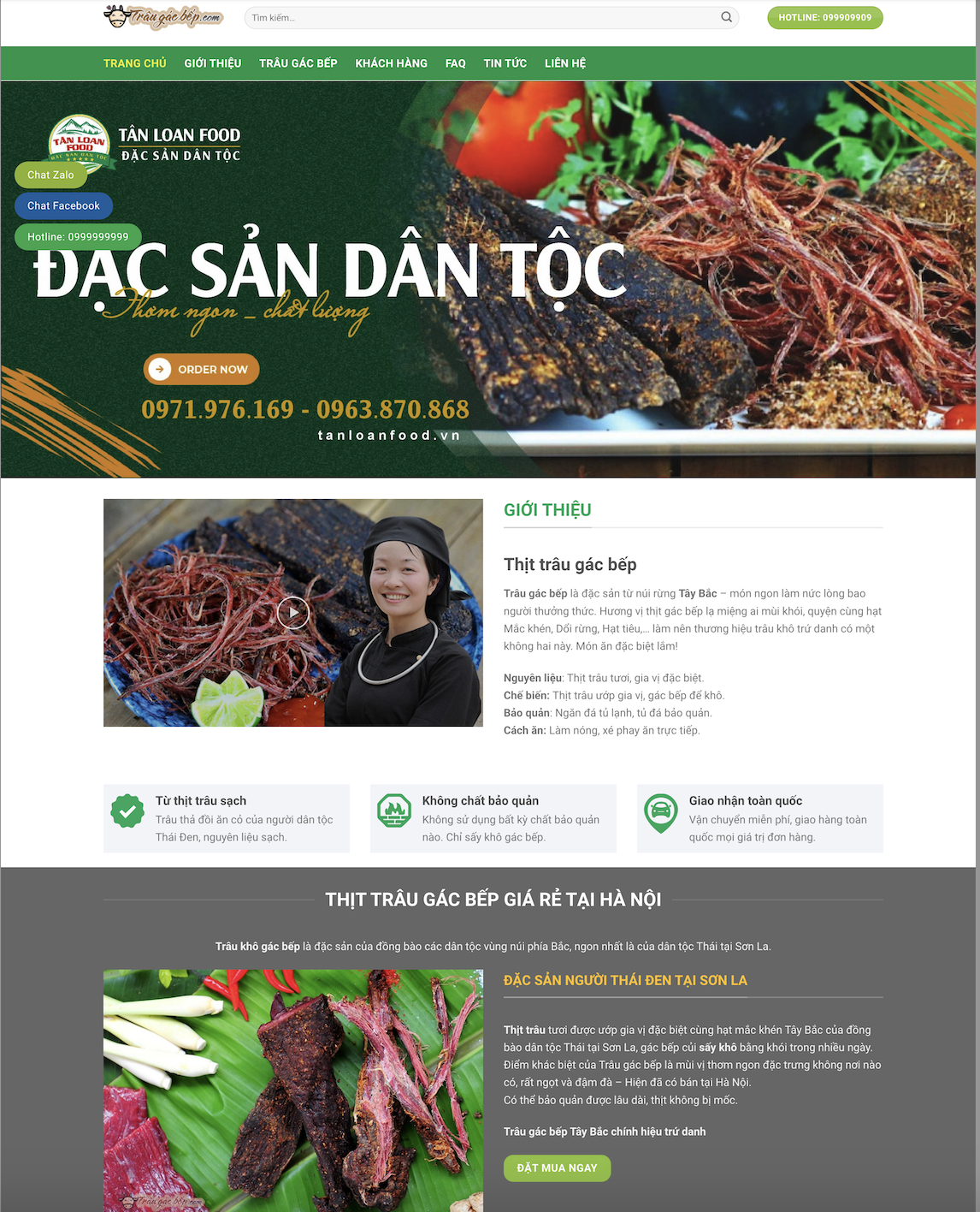 Bán Thịt Trâu Gác Bếp