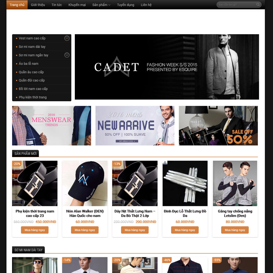 Bán Thời Trang Nam