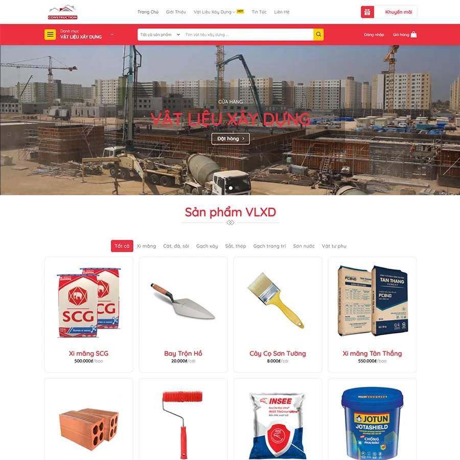 Bán Vật Liệu Xây Dựng