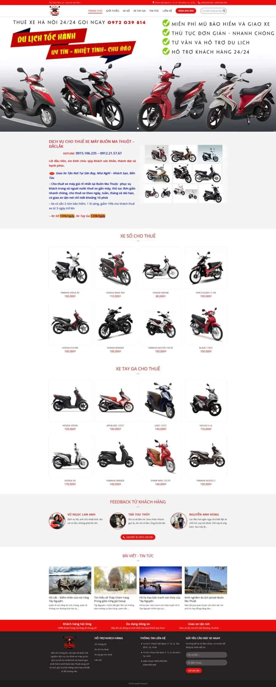 Cho Thuê Xe Máy Chuẩn SEO