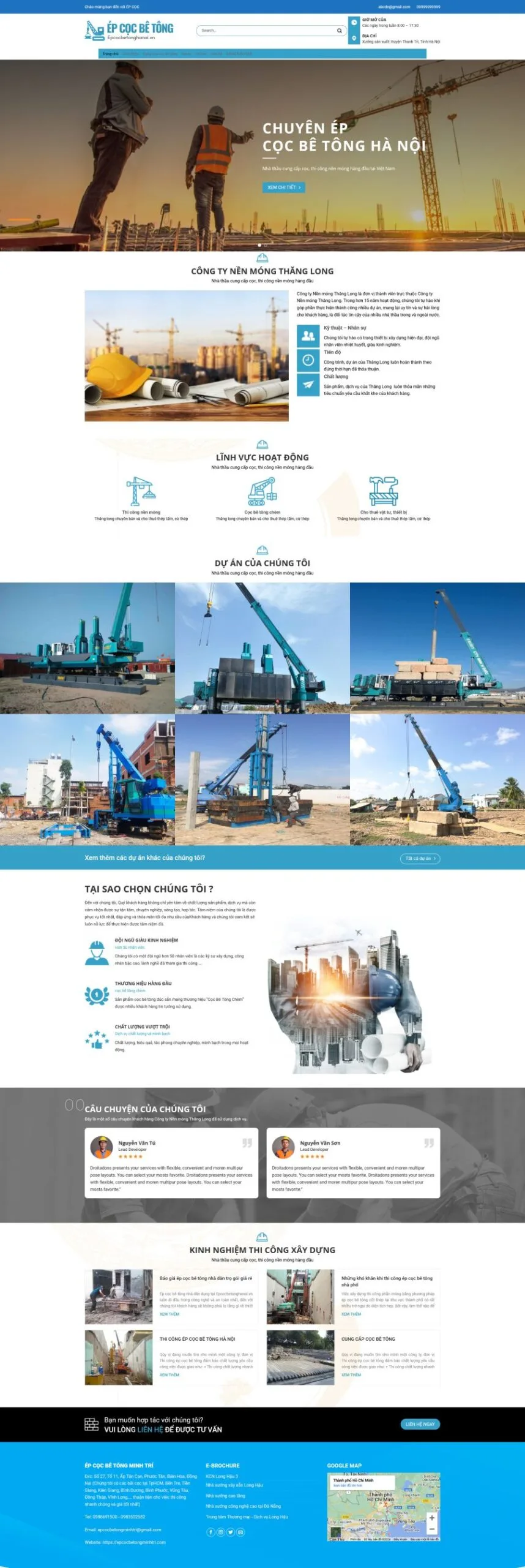 Công Ty Ép Cọc Bê Tông