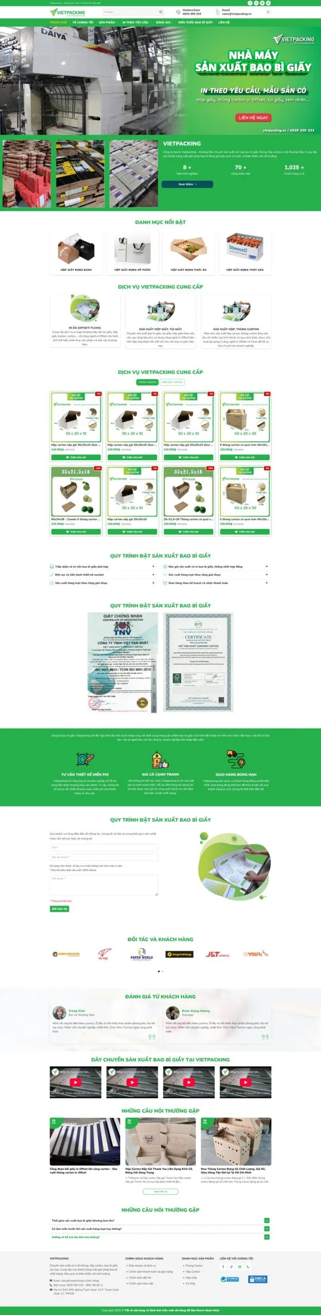 Công Ty Sản Xuất Hộp Giấy Và In Bao Bì