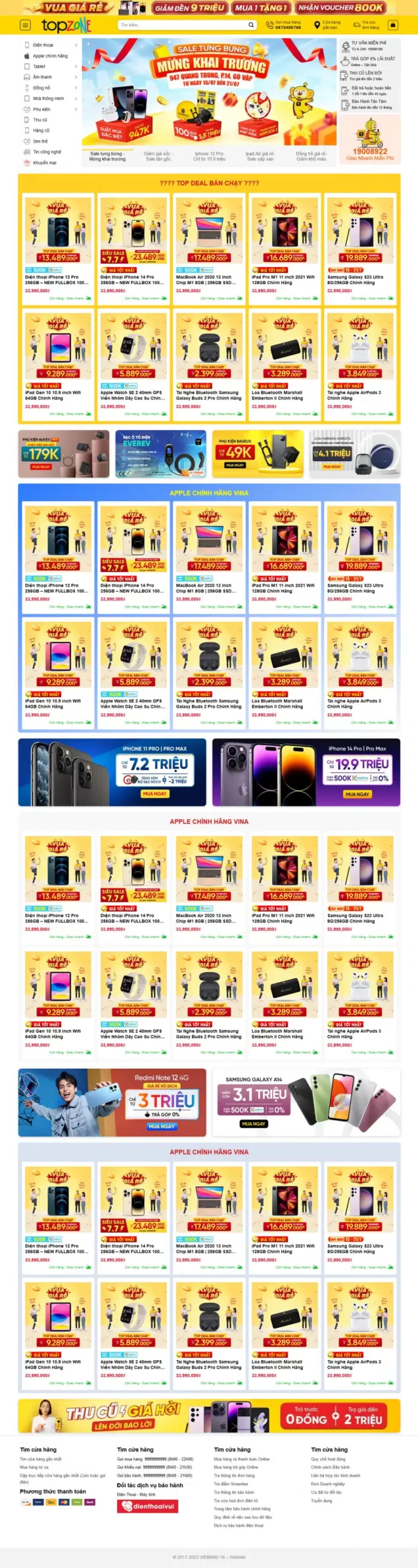 Điện Thoại 7 Giống Topzone Fix 1 2024