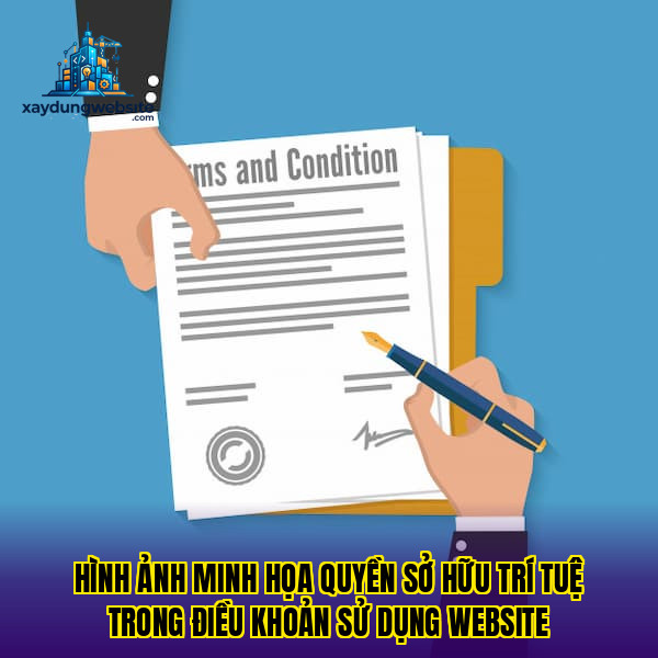hình ảnh minh họa quyền sở hữu trí tuệ trong điều khoản sử dụng website