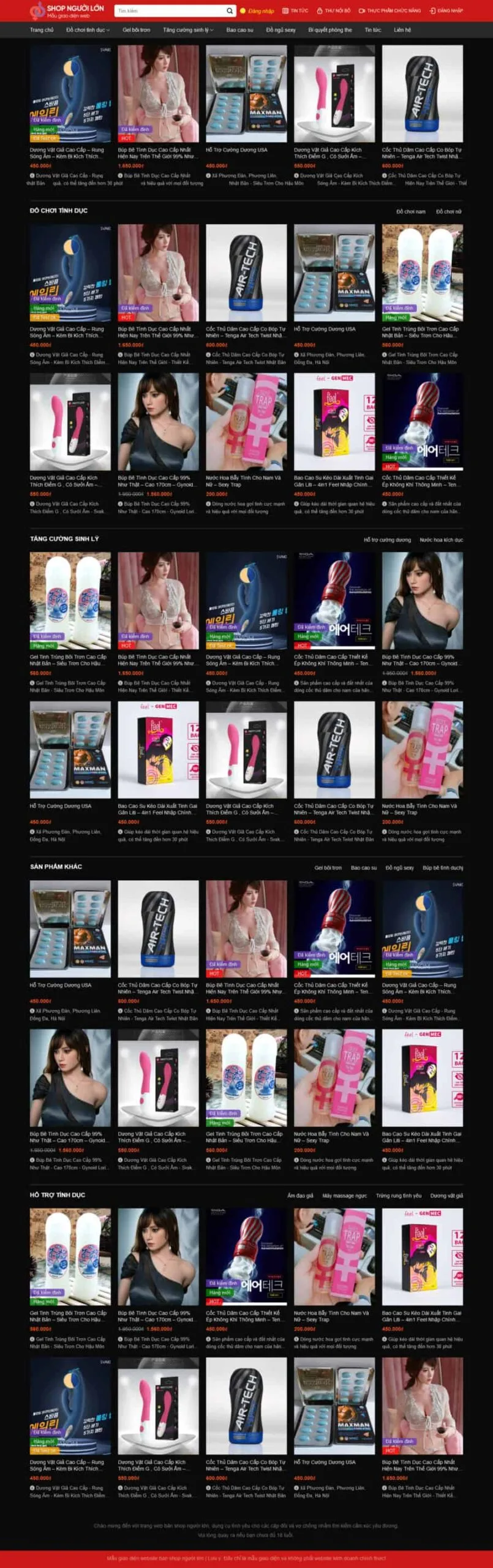 Đồ Chơi Tình Dục Người Lớn Bcs 18