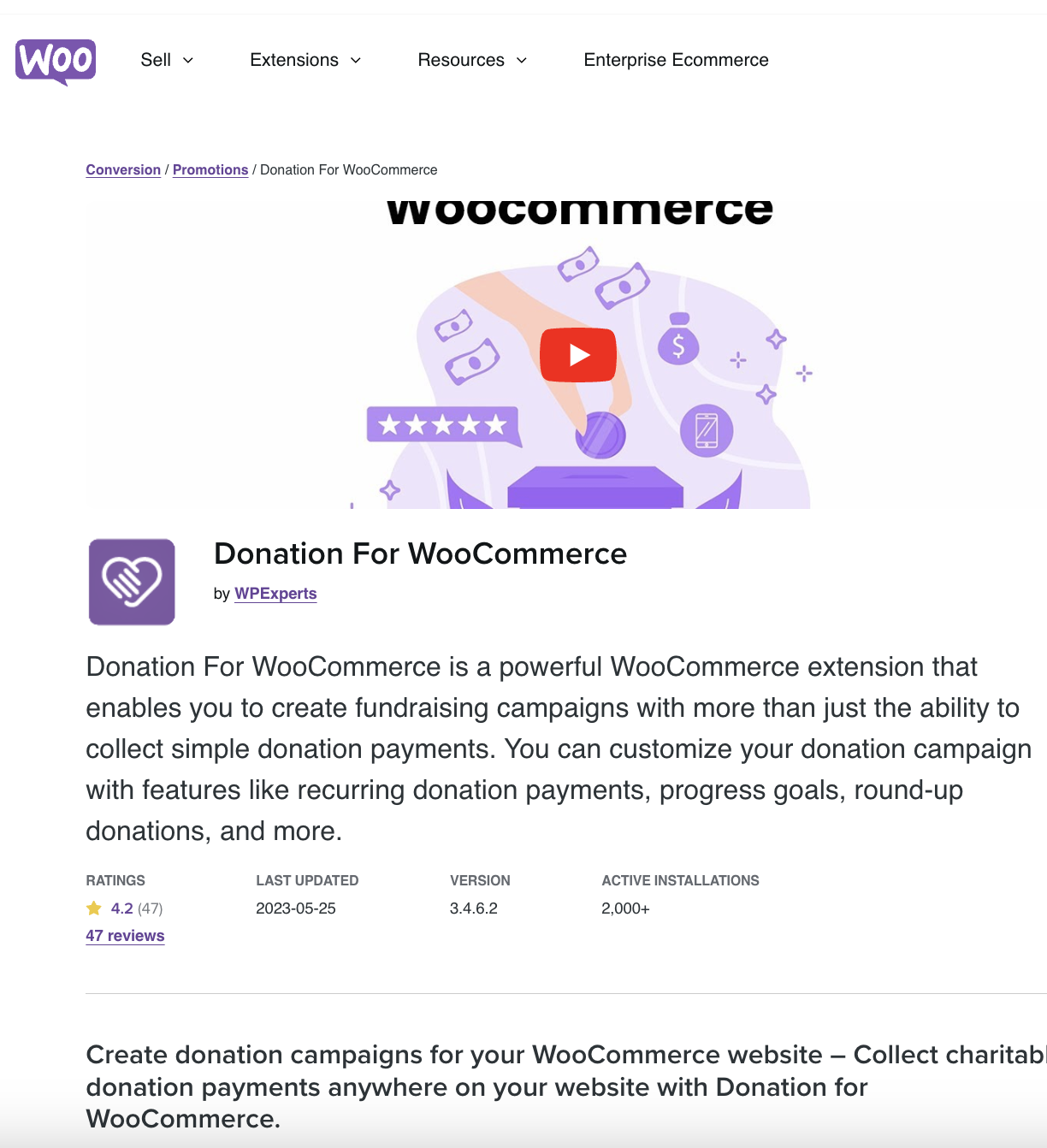 Donation For Woocommerce