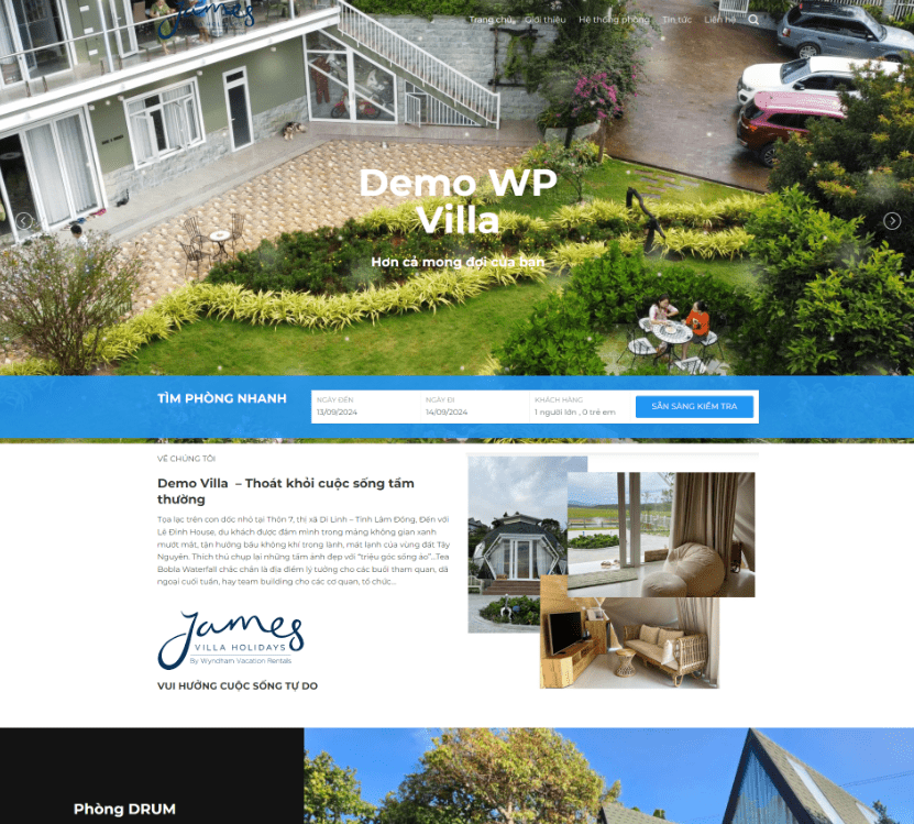 Giới Thiệu Villa Khách Sạn 01