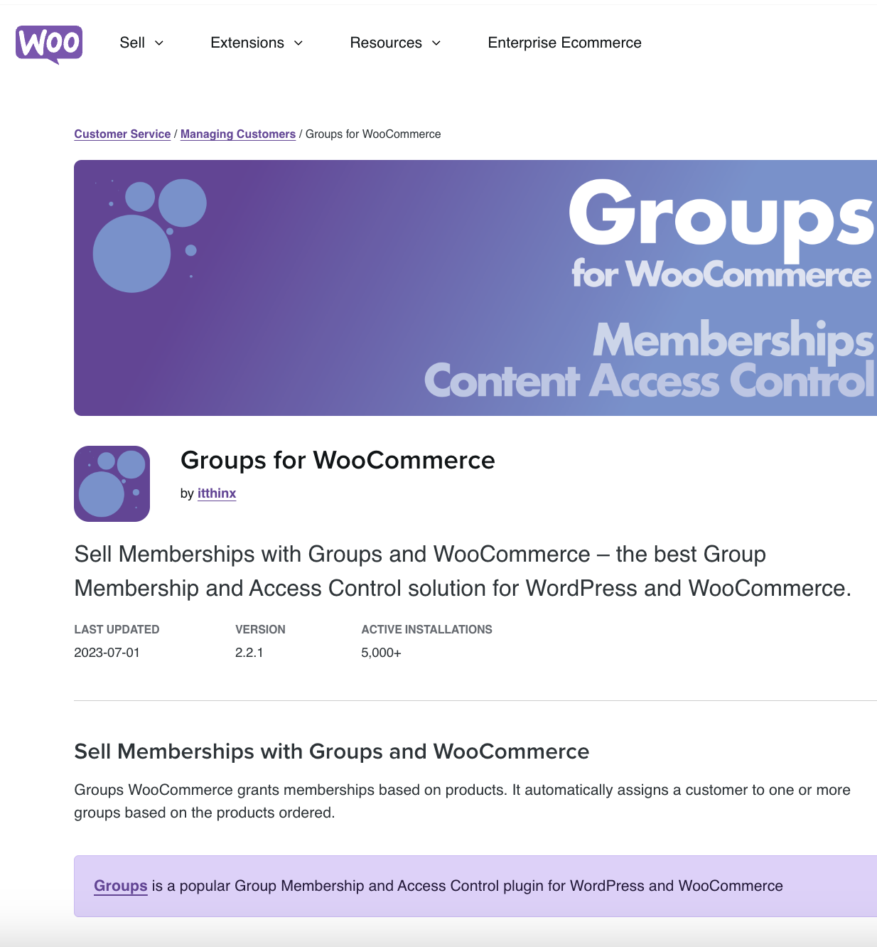 Groups For Woocommerce