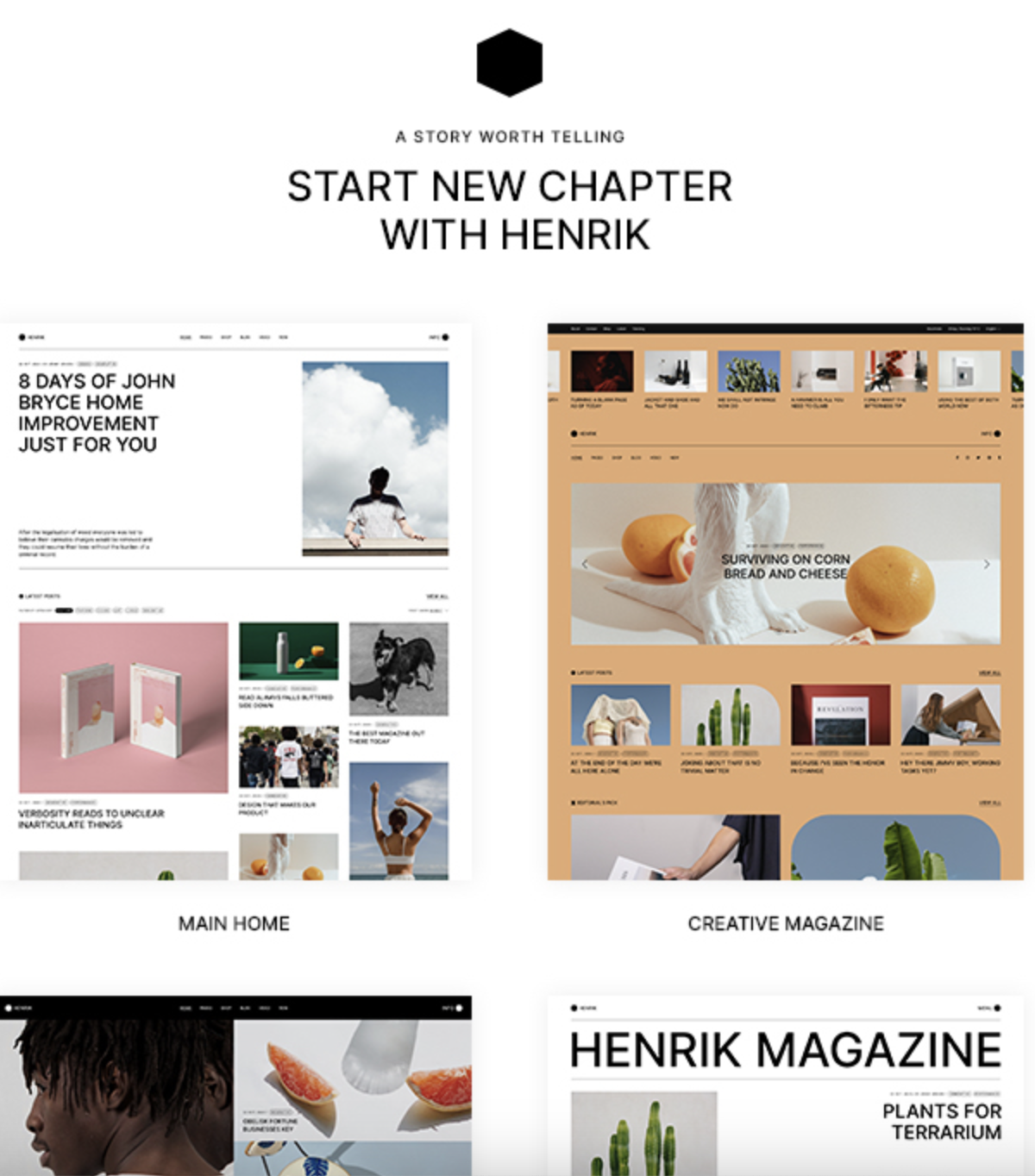 Henrik Creative Magazine Theme