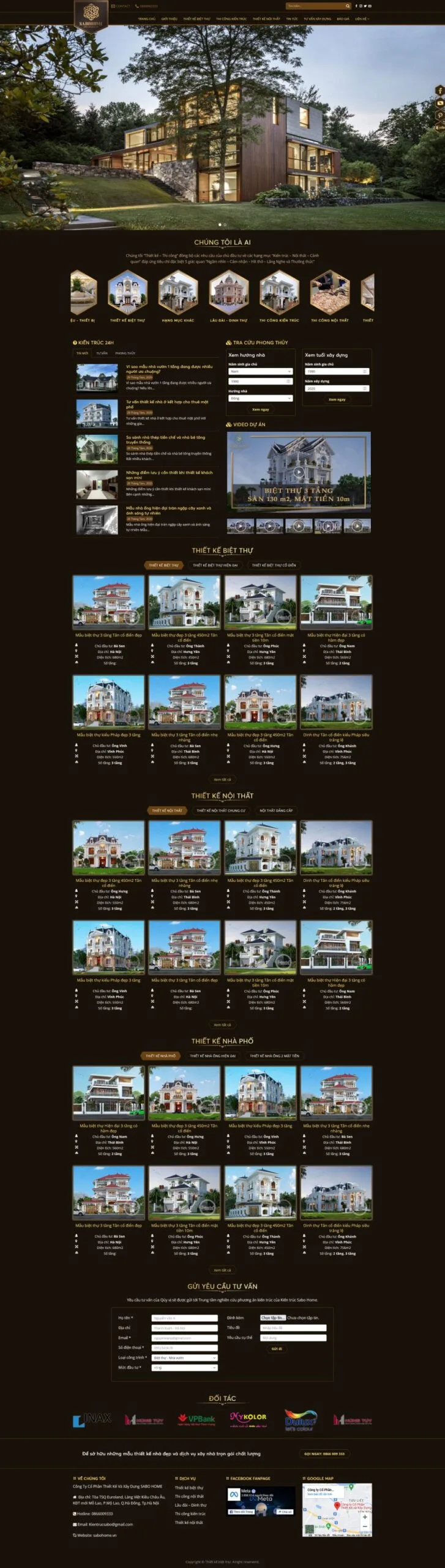 Kiến Trúc Biệt Thự 2 Bản Mới