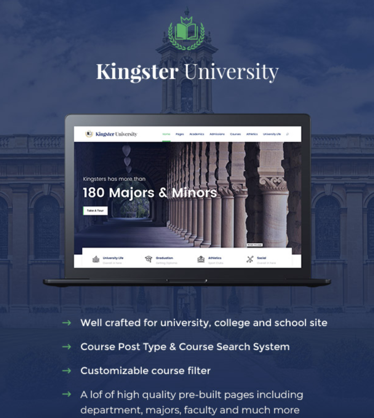 Kingster Lms Education For University College And School