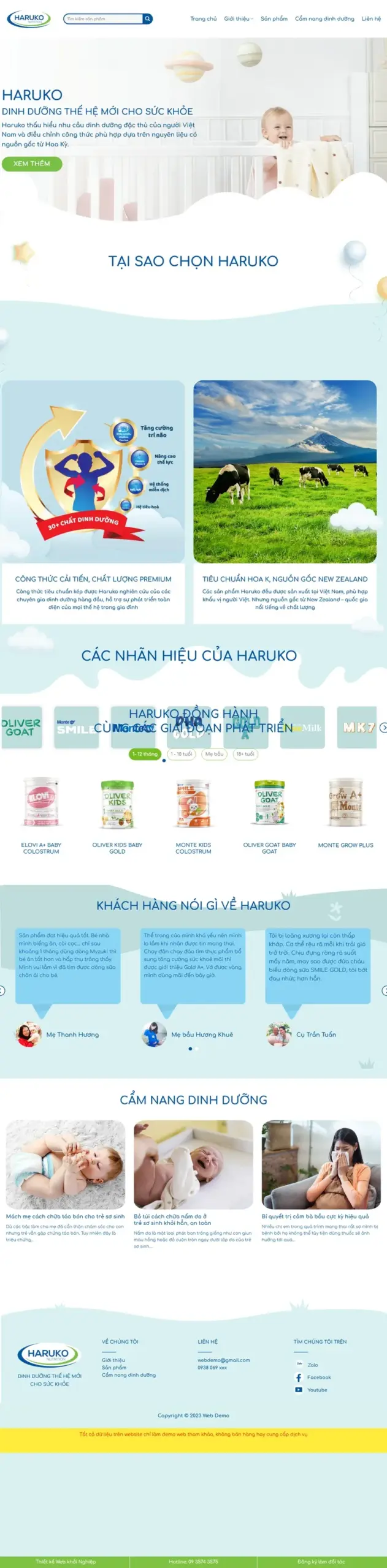 Landing Bán Sữa 2