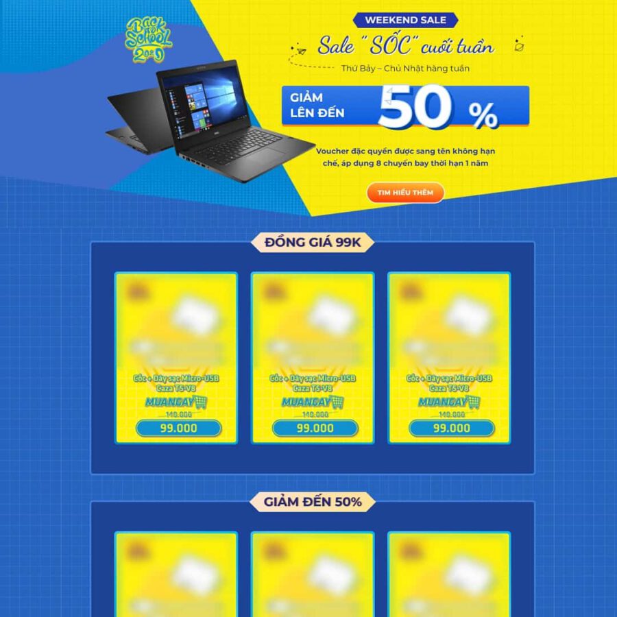 Landing Page Bán Máy Tính Laptop