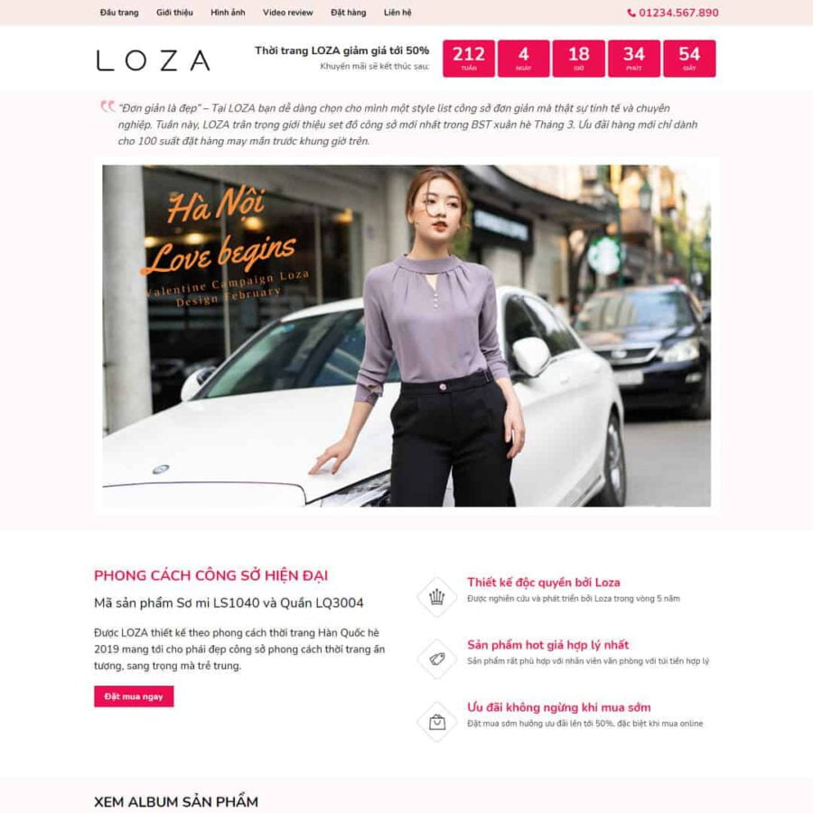 Landing Page Bán Quần Áo Thời Trang