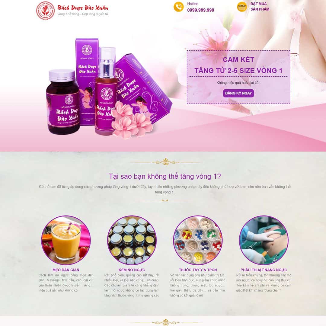 Landing Page Dược Phẩm