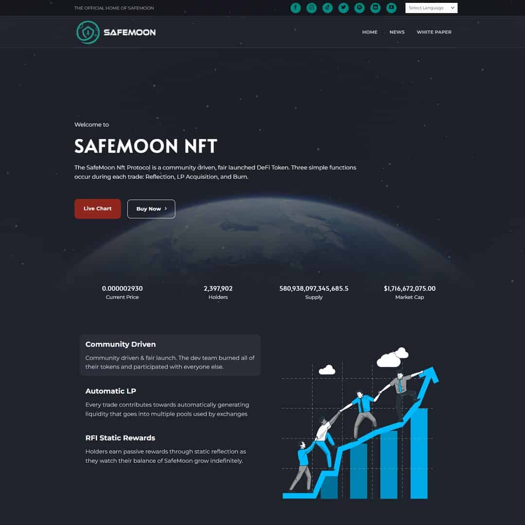 Landing Page Giới Thiệu Tiền Điện Tử Crypto 01