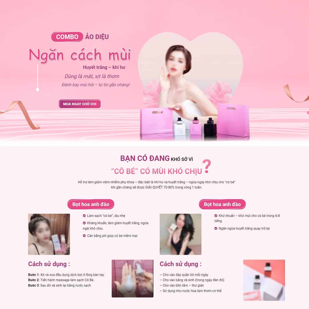 Landing Page Nước Xịt Thơm