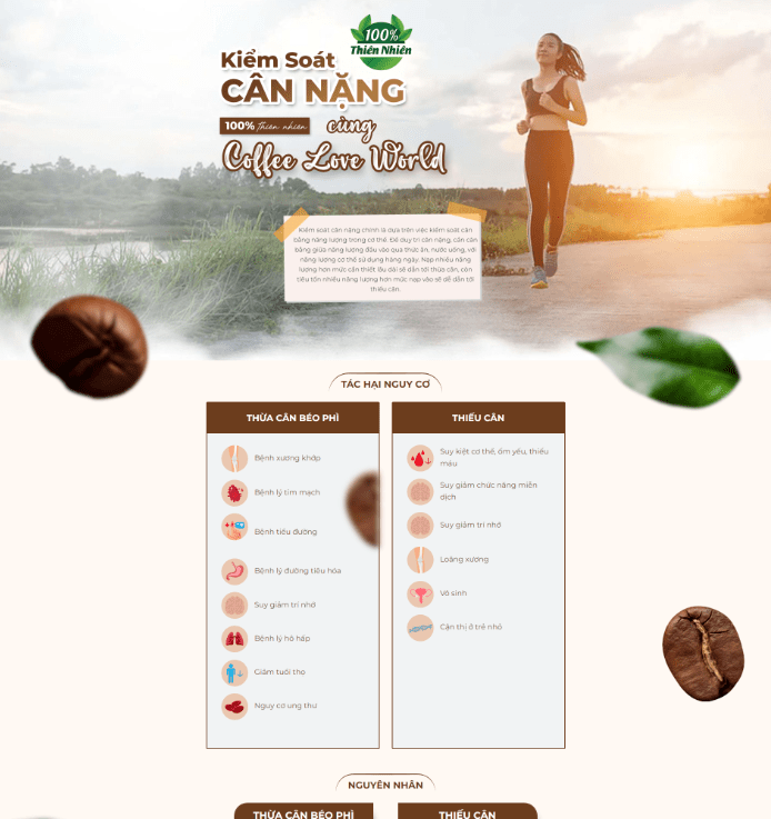 Landing Page Thực Phẩm Chức Năng Giảm Cân