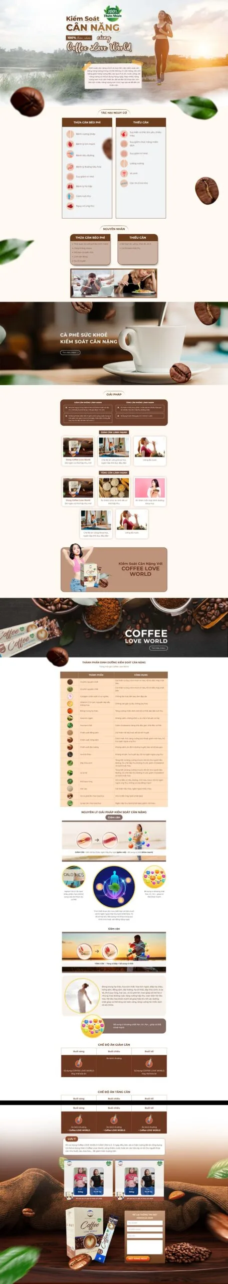 Landing Page Thực Phẩm Chức Năng Giảm Cân