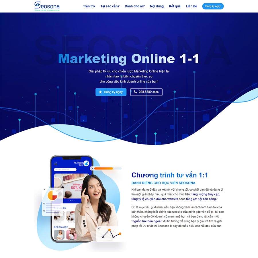 Landing Page Tư Vấn Marketing Online