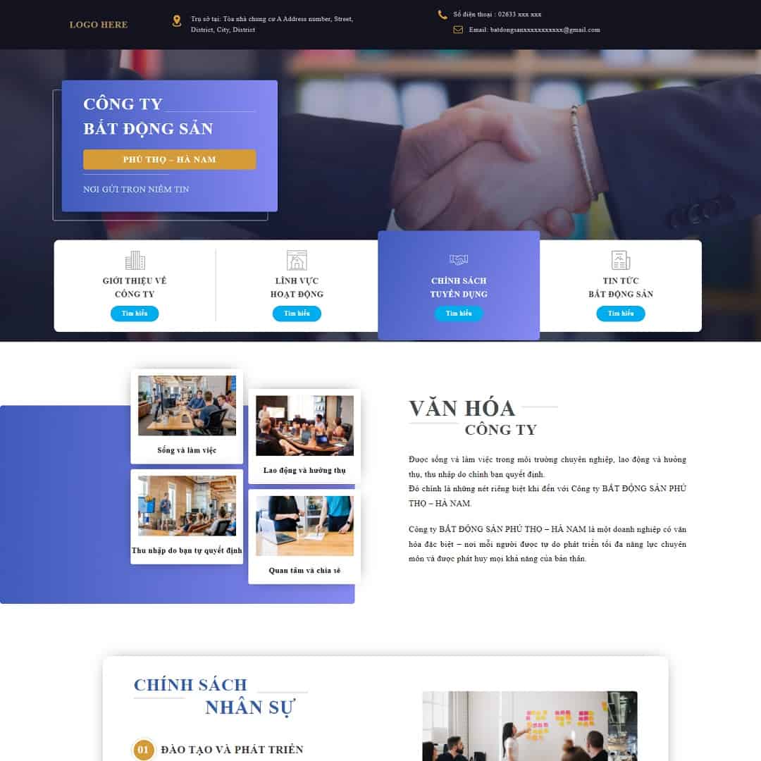 Landing Page Tuyển Dụng