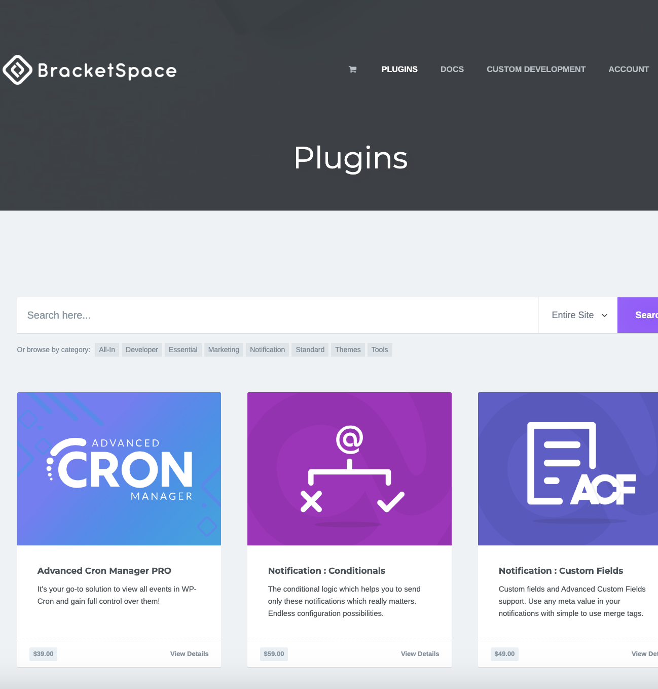 Mua Bracketspace Notification