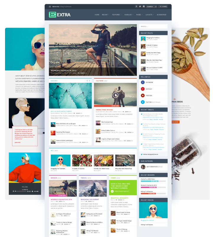 Mua Theme Extra Drag Drop Magazine WordPress
