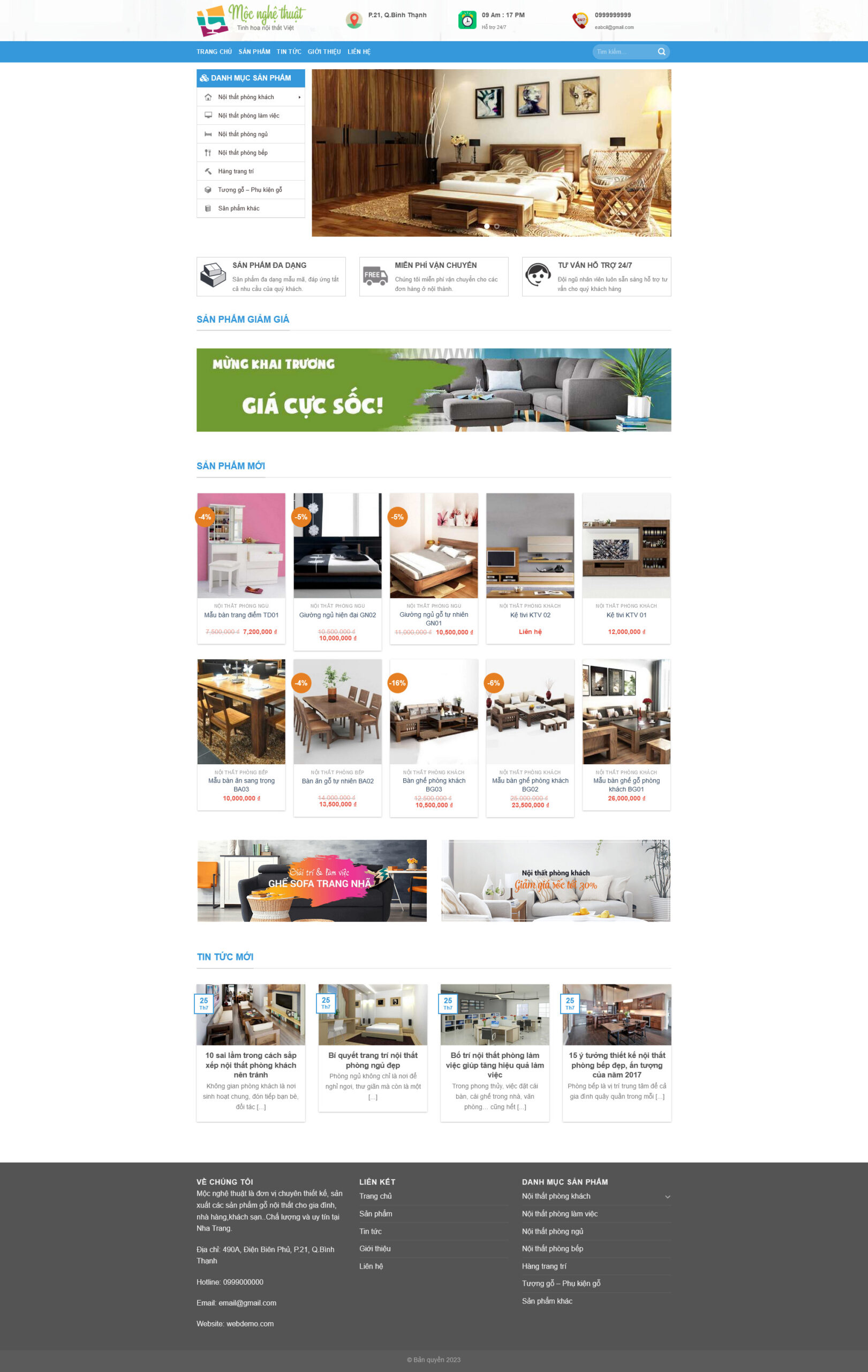 Nội Thất Mộc Giá Rẻ Tùy Chỉnh Hiển Thị Sản Phẩm Đẹp