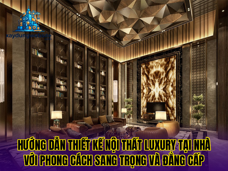 hướng dẫn thiết kế nội thất luxury tại nhà với phong cách sang trọng và đẳng cấp