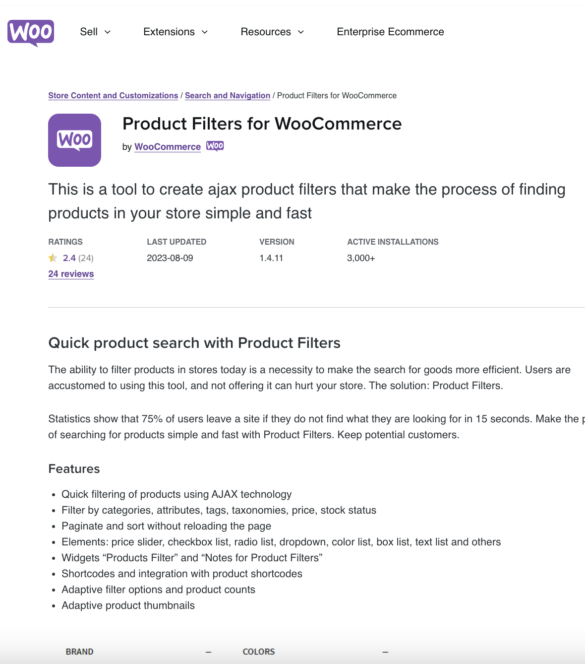Product Filters For Woocommerce