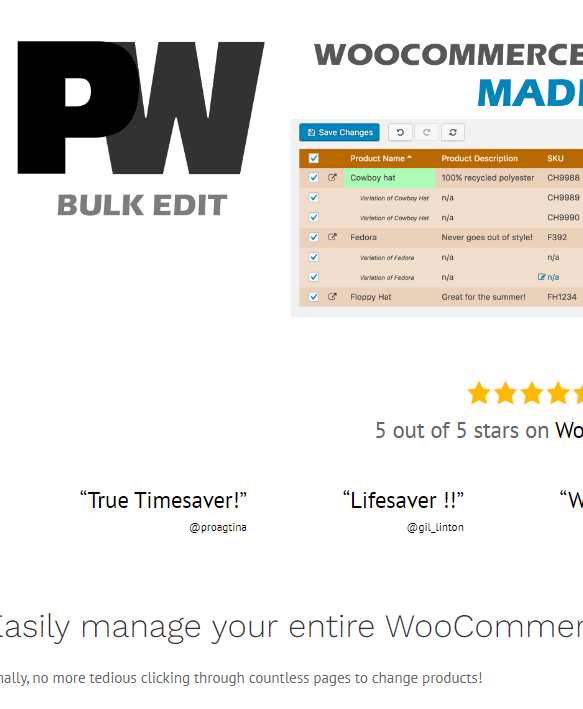 Pw Woocommerce Bulk Edit Pro