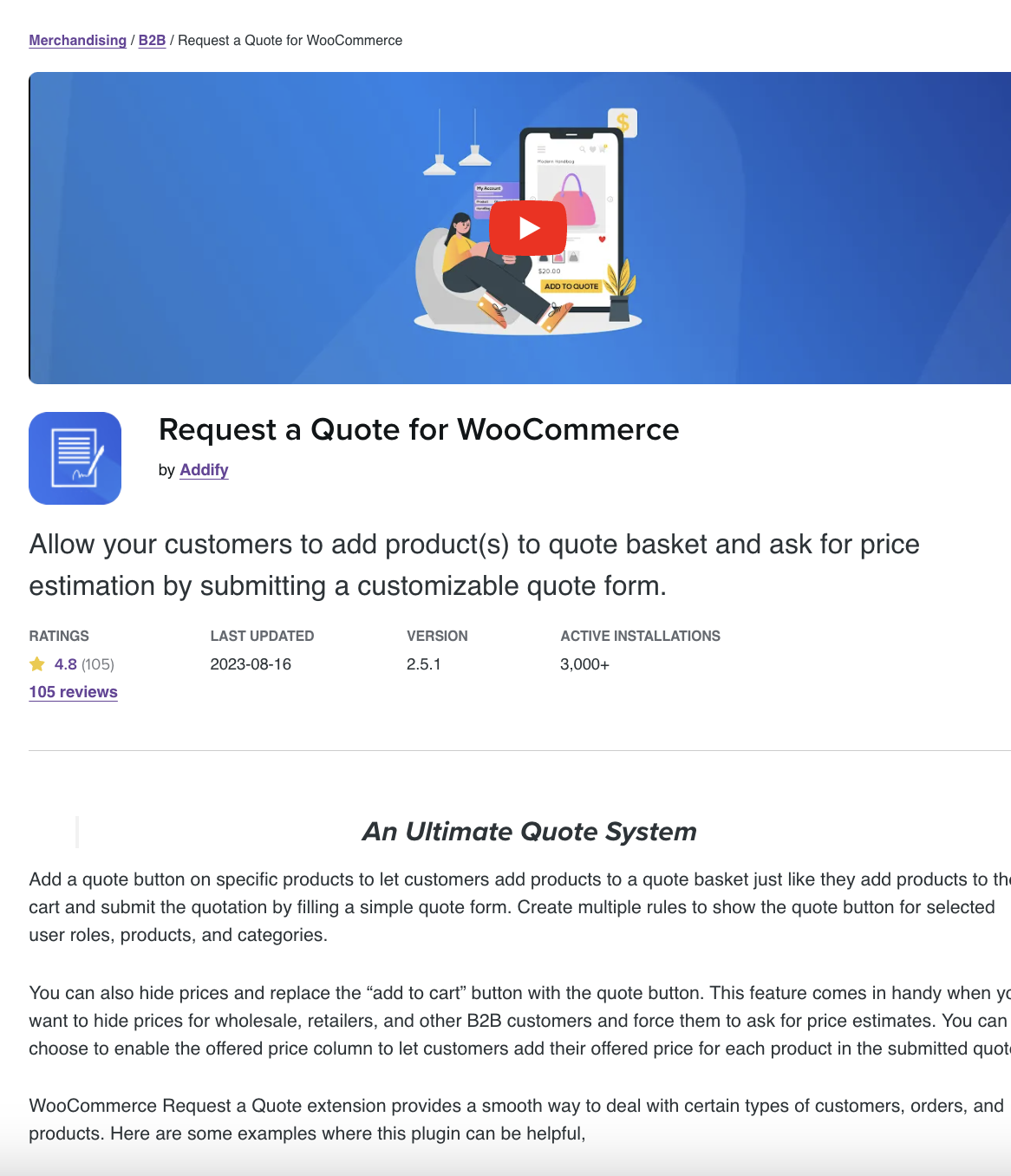 Request A Quote For Woocommerce