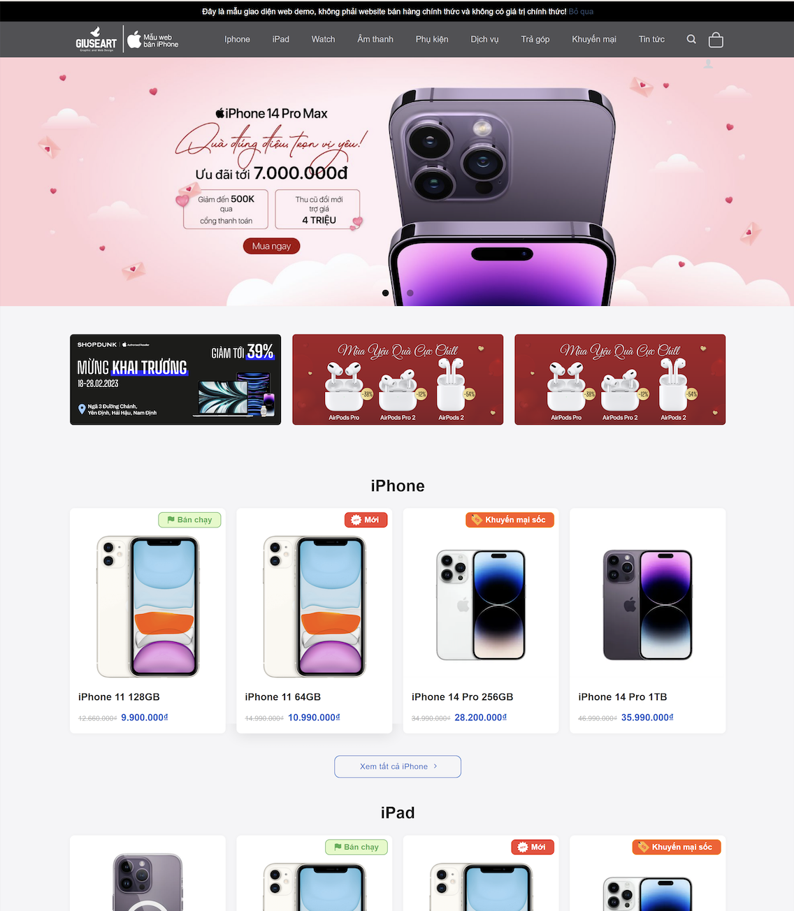 Shop Bán Điện Thoại Đẹp Giống Shopdunk