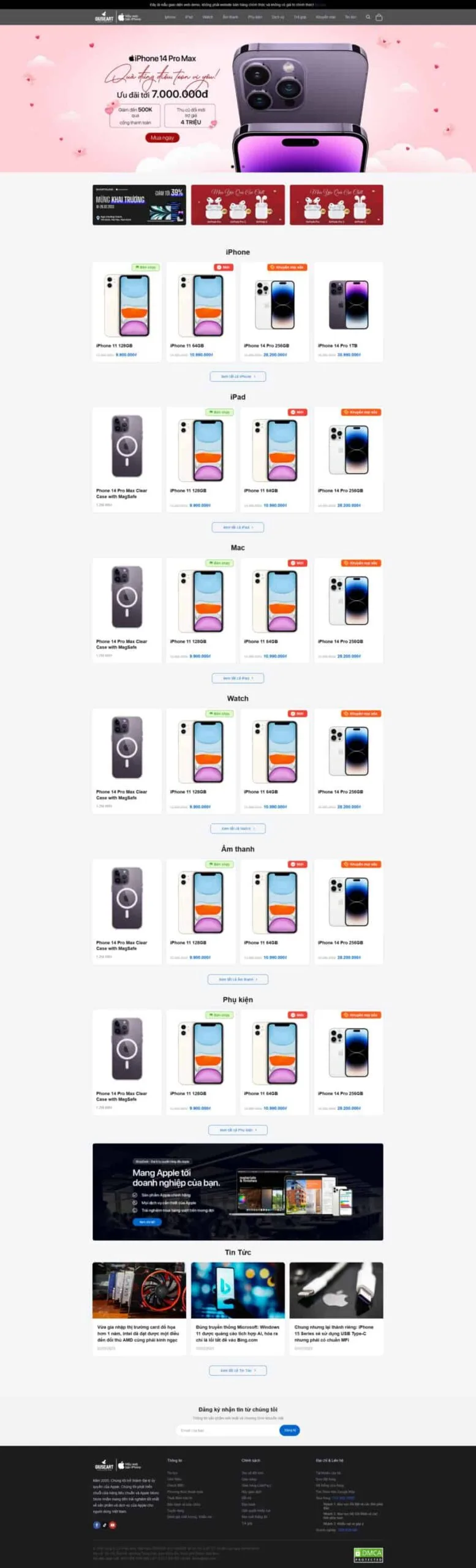 Shop Bán Điện Thoại Đẹp Giống Shopdunk