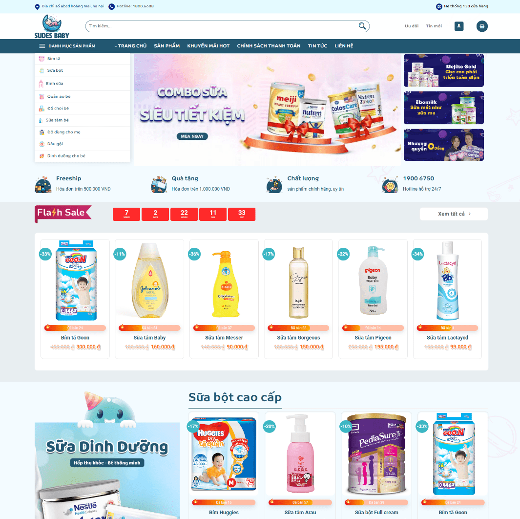 Shop Bán Shop Quần Áo Bỉm Sữa Em Bé