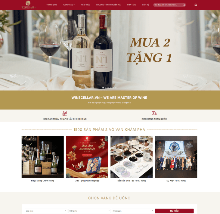 Shop Rượu 2 Chuẩn Đẹp