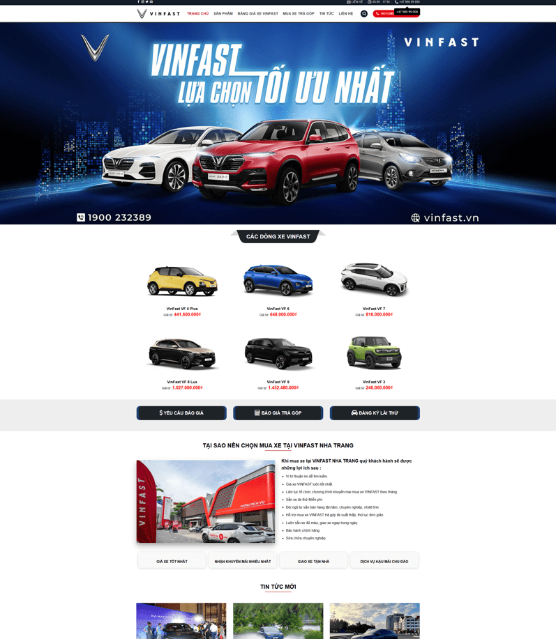 Showroom Ô Tô Vinfast